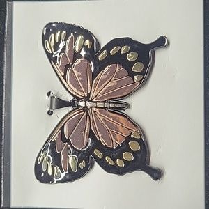 Gorgeous Black Butterfly Pendant